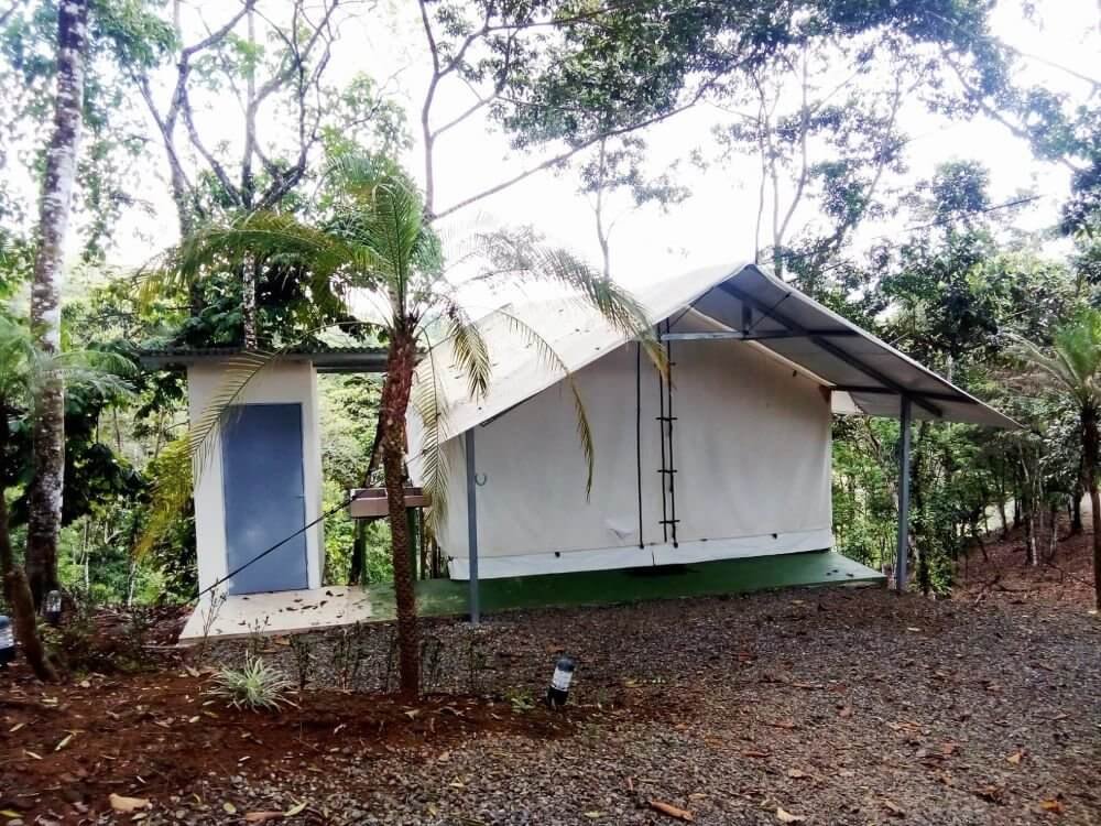 Volcano Tenorio, Rio Celeste Hotel Accommodations Lodging In the Jungle Front View, www.tenorioglamping.com